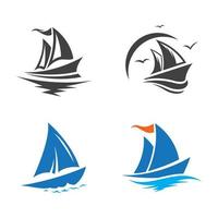 Cruise ship logo images vector