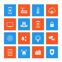 Smart house vector icons