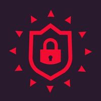 Cybersecurity icon for web vector