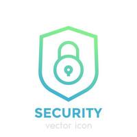 icono de escudo, concepto de seguridad vector