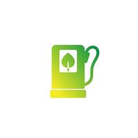 Biofuel station icon vector