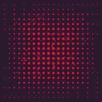 halftone vector background with red dots, grunge effect can be removed