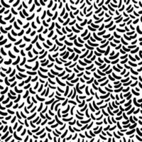 Hand-drawn striped vector seamless pattern with short oblique strokes in black and white colors. Lines, shapes, curves texture for paper, gift wrap, wallpapers, fabric, textile design.