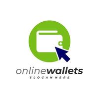 Click Wallets logo design vector template, Creative Wallets logo design concepts