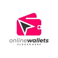 Click Wallets logo design vector template, Creative Wallets logo design concepts