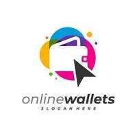 Click Wallets logo design vector template, Creative Wallets logo design concepts