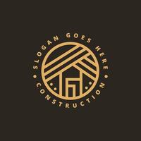 Construction, property, house, home vector logo design.