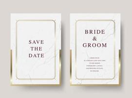 Vintage luxury vector wedding invitation card