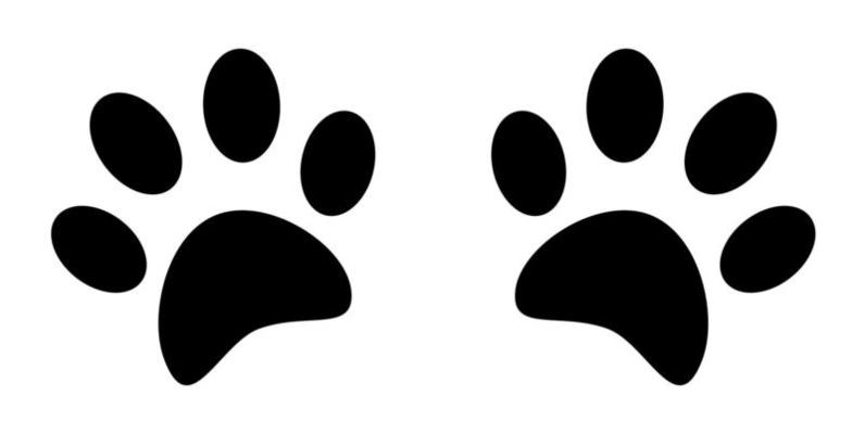 Cat Paw Print Vector Art, Icons, and Graphics for Free Download