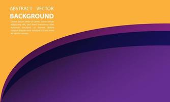 abstract background geometric liquid orange and purple gradation with simple and elegant wave style, for posters, banners, and others, vector design copy space area eps 10