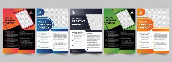 business flyer design template vector
