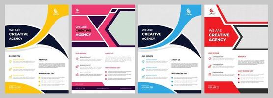 business flyer design template vector