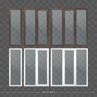 A set of different types of windows vector