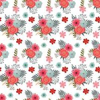 vector pattern with flowers, berries and hearts, use for the day holy valentine, packing, textiles, design of bed linen