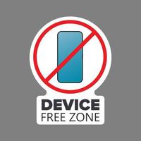 Strikethrough phone icon. The concept of ban devices, free zone devices, digital detox. Blank for sticker. Isolated. Vector. vector