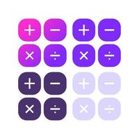 Calculator Icon Apps Mathematics vector