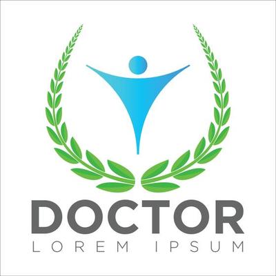 Doctorl Logo- heart and frame vector illustration.