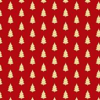 Seamless pattern of Christmas tree vector