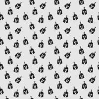 Seamless pattern of knight helmet illustration vector