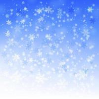 Light blue winter background with snowflakes. vector