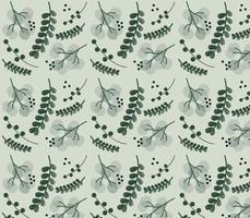 Botanical pattern background vector