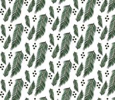 Pine branch pattern background vector