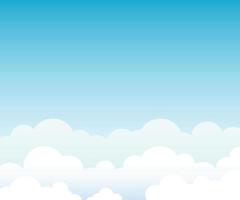 Cloud with blue sky vector background