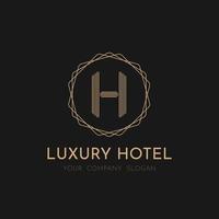 Luxury gold logo design vector isolated background