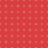 seamless floral background. red pattern with flowers vector