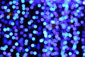 Little aqua blue purple abstract of blur and bokeh glow interior and light night photo