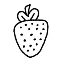 Hand Drawing Doodle Strawberry 5 vector