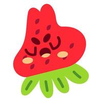 Cute Strawberry Mascot Emotion 2 vector