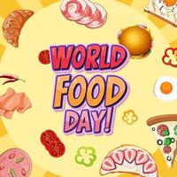 World food day banner design vector