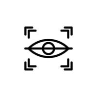 Eye Scan Icon vector