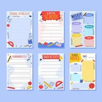 Hand Drawn School Journal Template vector