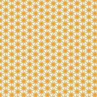 Geometric floral seamless patterns, Gold and white vector backgrounds. Simple illustrations