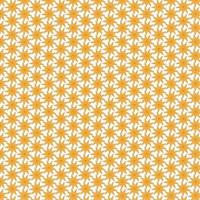 Geometric floral seamless patterns, Gold and white vector backgrounds. Simple illustrations