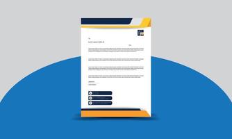 Letterhead template design vector