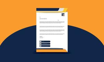 Letterhead template design vector