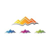 Mountain logo template icon design vector