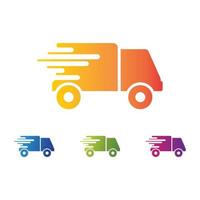 Truck logo template vector icon design