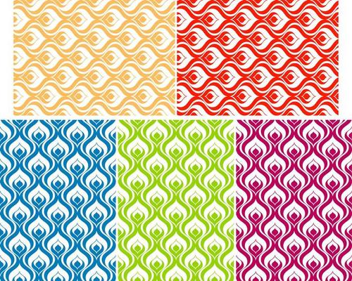 beautiful peacock tail pattern with various color