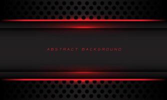 Abstract red light grey metallic banner geometric shadow circle mesh with blank space design modern technology futuristic background vector