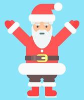 Happy Santa Claus. bright illustration flat style