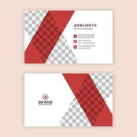 Horizontal business card design template pro download vector