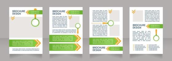 Required skills of candidate blank brochure layout design vector