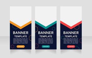 Data engineering course web banner design template vector