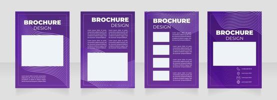 Digital graphics creation course blank brochure layout design vector