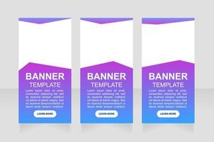 Foreign language seminar web banner design template vector