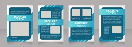 Stocks and shares purchasing blank brochure layout design vector
